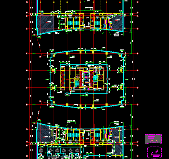  三十七层超高商业综合体建筑施工图，商业综合体CAD施工图纸下载