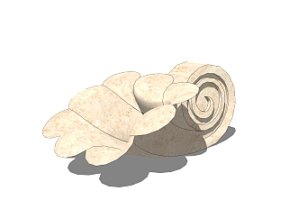 现代海螺<em>喇叭</em>雕塑su模型,摆件草图大师模型下载