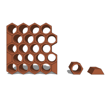 现代酒架草图大师模型下载，酒架su模型