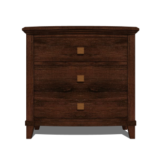 中式床头柜草图大师模型，床头柜SKP模型下载