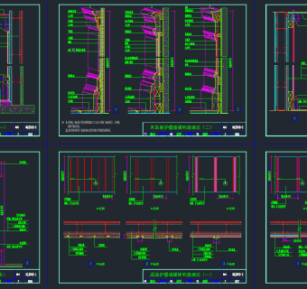木墙裙CAD节点大样图，木墙裙CAD施工图纸下载