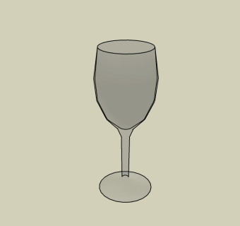 酒杯草图大师模型，酒杯su模型下载