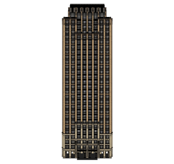 新古典住宅楼草图大师模型，高层住宅楼su模型下载