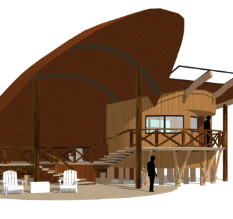 现代度假别墅草图大师模型，度假别墅sketchup模型免费下载