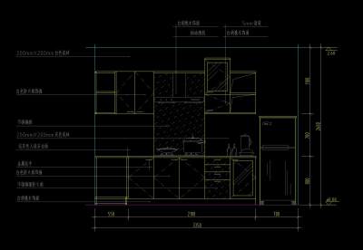 厨房38例CAD立面详图，家具CAD设计图纸下载