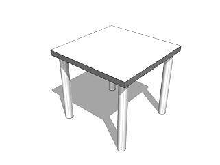 日式单桌SU模型下载，<em>桌子</em>草图大师模型