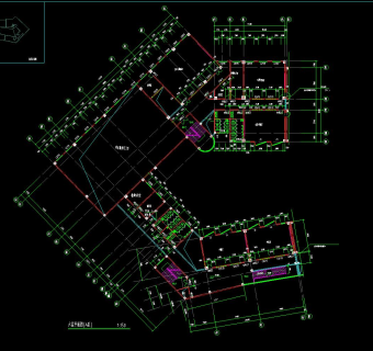 某职业技术学院建筑施工图纸，学院cad设计图纸下载