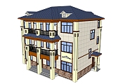 现代别墅sketchup模型下载