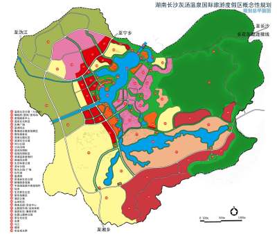 湖南长沙灰汤温泉国际旅游度假区概念性规划-总<a href=https://www.yitu.cn/su/7392.html target=_blank class=infotextkey>平面</a>图