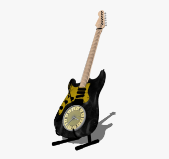 现代吉他草图大师模型，吉他su模型下载