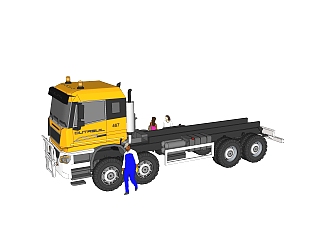 现代<em>大</em>卡车草图大师模型，卡车sketchup模型下载