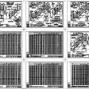 钢斜梯节点CAD图集
