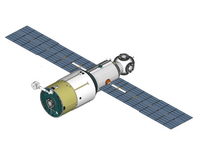 现代太空卫星草图大师模型，卫星sketchup模型下载