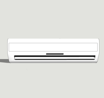 现代挂式空调草图大师模型，挂式空调sketchup模型下载