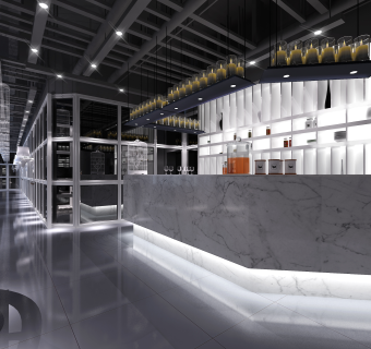 新中式餐厅CAD施工图，餐厅CAD建筑图纸下载