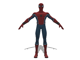 现代超级英雄sketchup模型，蜘蛛侠草图大师模型下载