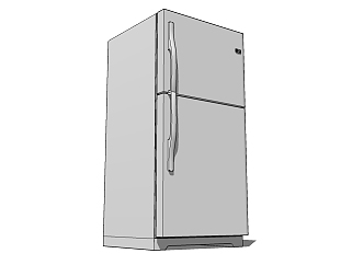 现代冰箱<em>草图大师模型</em>，冰箱<em>sketchup</em>模型