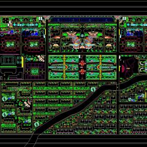 小区规划施工图CAD图纸下载