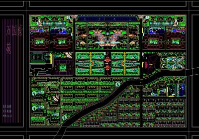 小区规划施工图CAD图纸下载