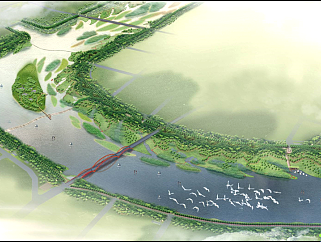 城市湿地生态园景观规划设计案例