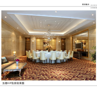 绣湖春天酒店包厢层施工图，酒店餐厅CAD施工图下载