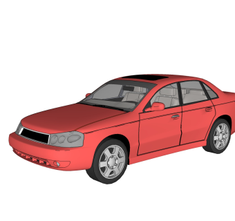 现代汽车免费su模型，现代汽车sketchup模型，汽车su素材下载