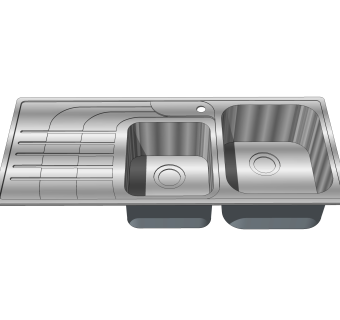 洗菜盆草图大师模型，洗菜盆SU模型下载