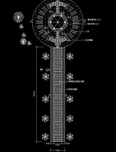 景观园林平面规划总图施工图CAD图纸