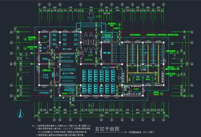 现代洗浴中心全套建施图，洗浴中心CAD施工图纸下载