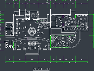 特色西餐厅CAD建筑图，西餐厅CAD施工图纸下载