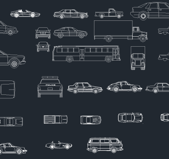 汽车CAD模型，汽车CAD施工图纸下载