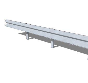 现代道路景观护栏su模型下载、道路护栏草图大师模型下载