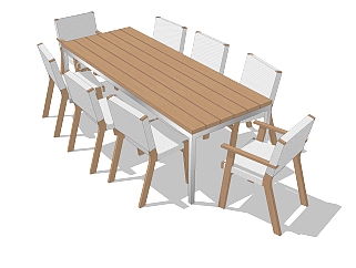 现代<em>桌椅</em>组合草图大师模型，<em>桌椅</em>sketchup模型下载