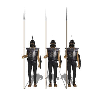 现代士兵sketchup模型，游戏角色草图大师模型下载