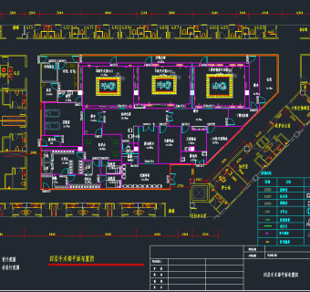 医院手术部cad施工图下载、医院手术部dwg文件下载