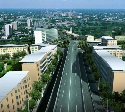 街道节点效果图