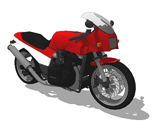 摩托车sketchup模型，摩托车<em>su素材</em>下载