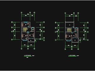 现代别墅CAD施工图，别墅CAD建筑图纸下载