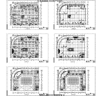 超市中央空调施工图设计套图,购物中心CAD图纸dwg文件下载