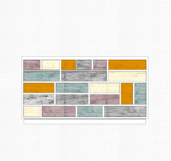 现代简约边柜草图大师模型，边柜SKP模型下载