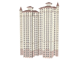 西班牙公寓su模型下载，公寓草图大师模型