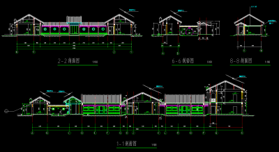 四合院建施图，四合院CAD建筑图纸下载