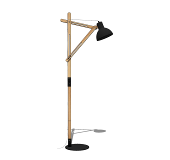 现代创意吊灯落地灯草图大师模型，创意吊灯落地灯sketchup模型免费下载