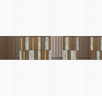 现代造型景墙草图大师模型，景墙sketchup模型免费下载