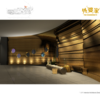 万象城店外婆家餐厅施工图，餐厅CAD建筑图纸