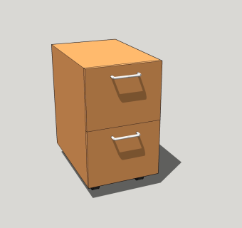   现代简约 文件柜草图大师，文件柜模型sketchup下载