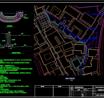 历史文化街全套园建施工图，历史文化街CAD施工方案