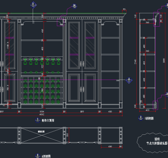 常用整木家具cad图集，家具CAD施工图纸下载