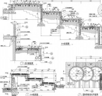 园林景观树池绿化施工图纸