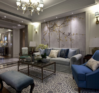 新中式风格样板房住宅CAD施工图，样板房装饰CAD施工图纸下载